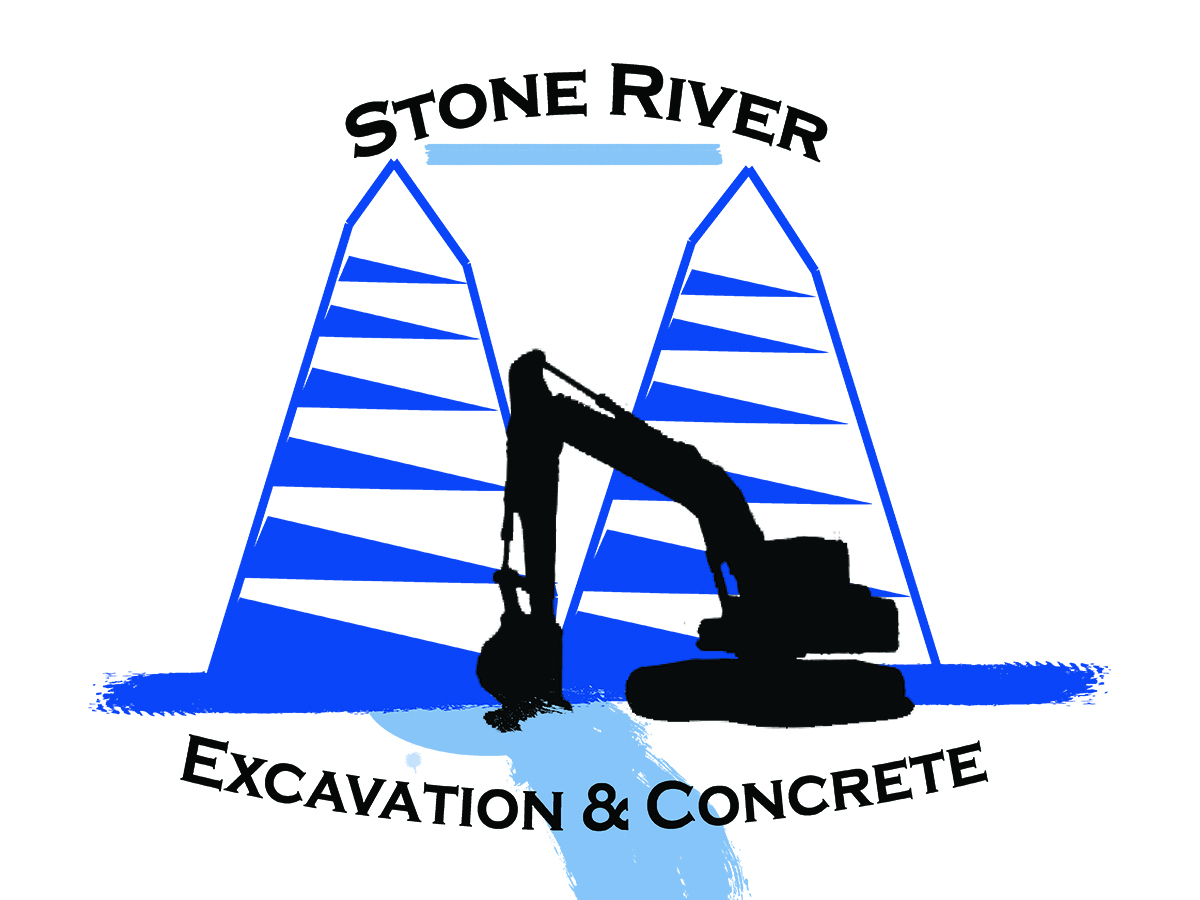 Logo Design by Jacob R Smith for Stone River Excavation & Concrete | Design #6656438