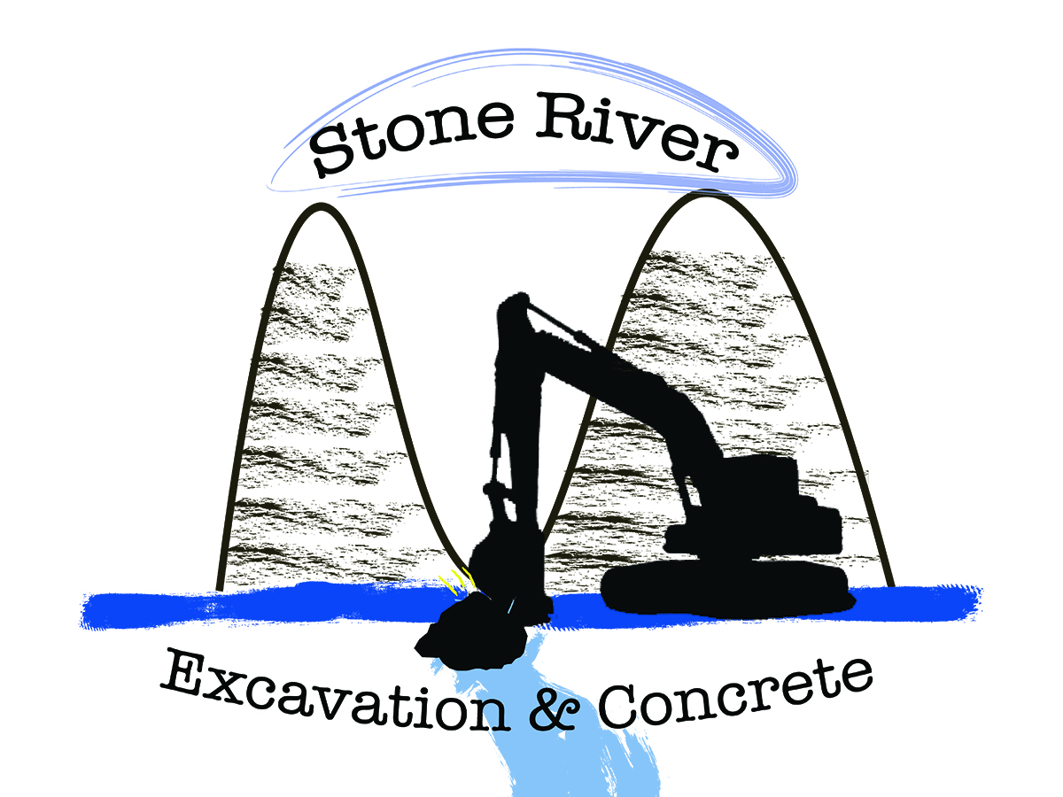 Logo Design by Jacob R Smith for Stone River Excavation & Concrete | Design #6664217