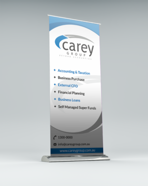 Free-Standing Banner Design for Accounting and Financial Services Firm | Schilder-Design von Akshar Shailesh