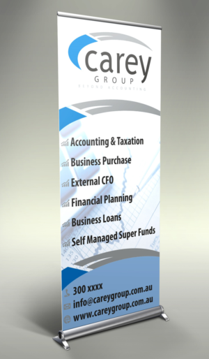 Free-Standing Banner Design for Accounting and Financial Services Firm | Schilder-Design von Maestroto