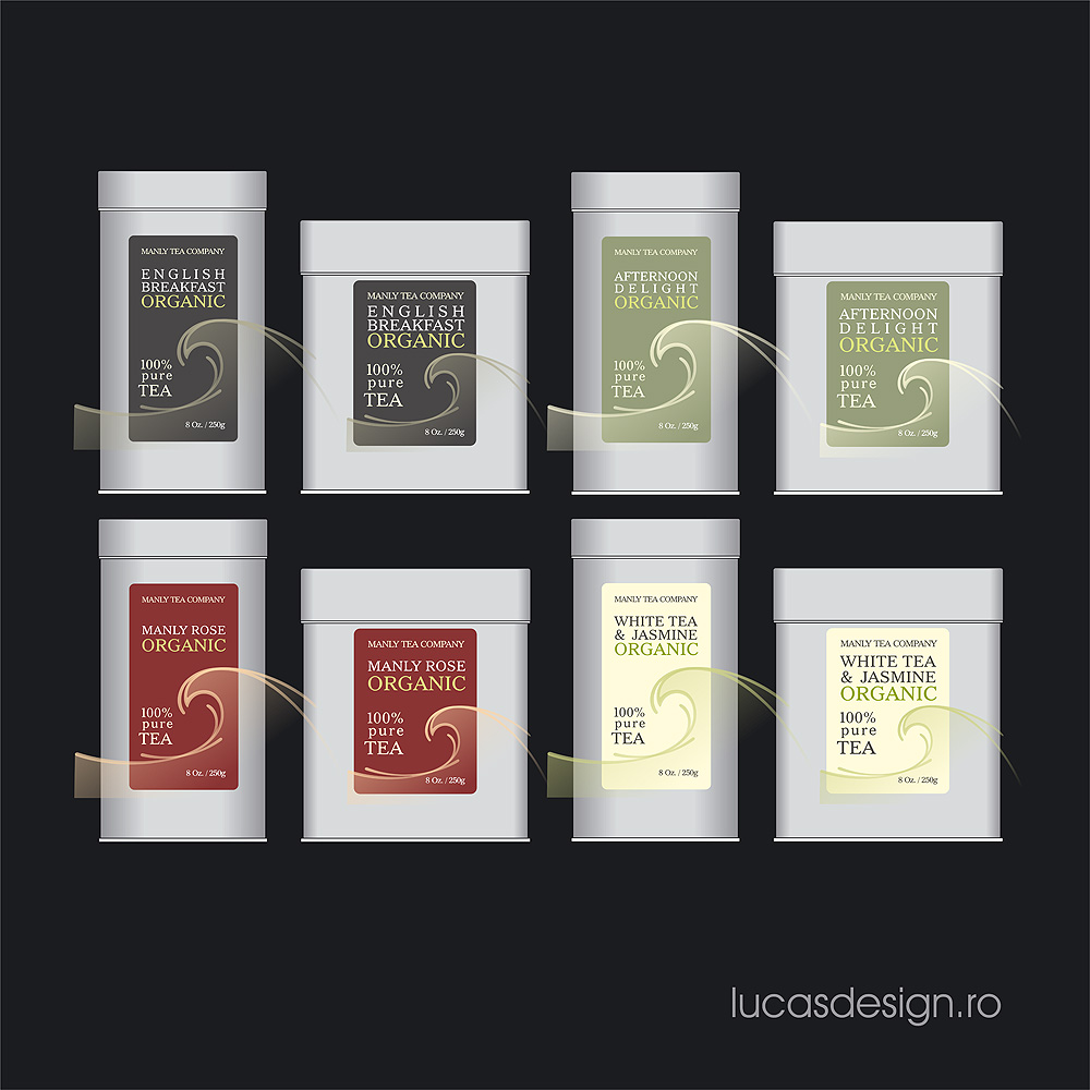 Packaging Design by lucasdesign for Manly Tea Company | Design #1971522