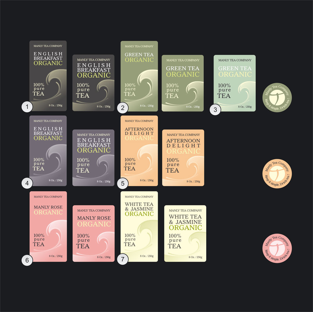 Packaging Design by lucasdesign for Manly Tea Company | Design #1992985
