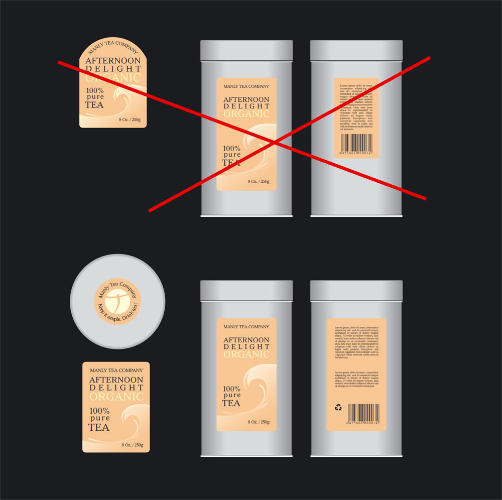 Diseño de Empaque por lucasdesign para Manly Tea Company | Diseño #1992987