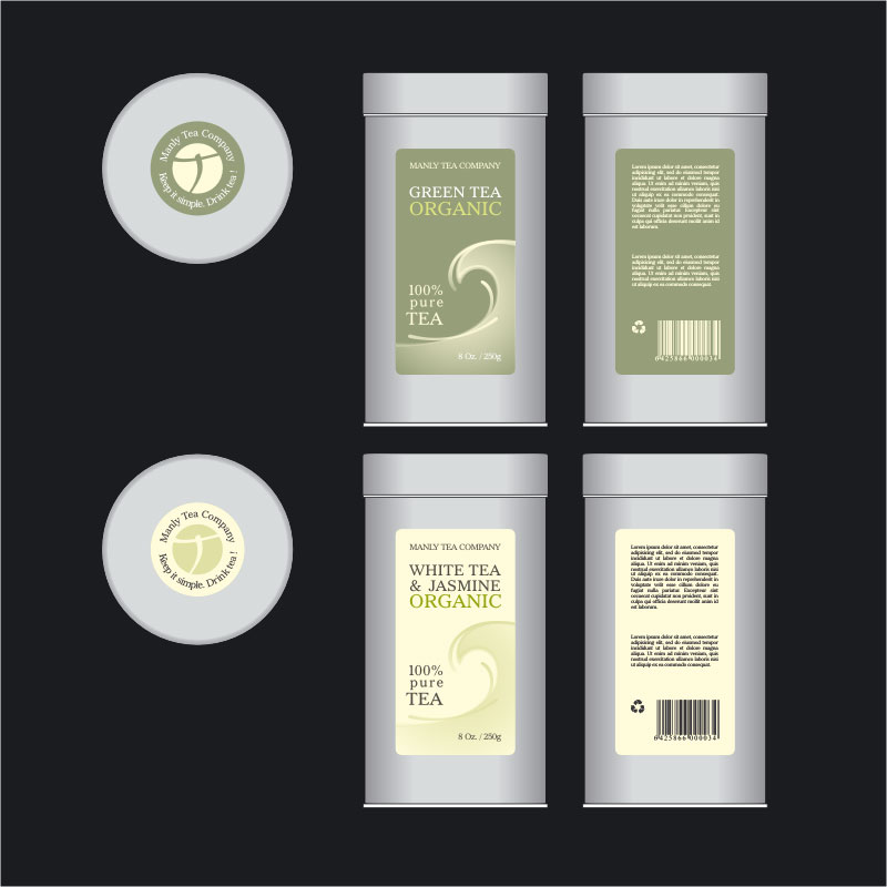 Packaging Design by lucasdesign for Manly Tea Company | Design #1994779