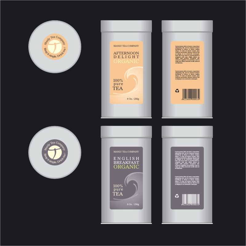 Packaging Design by lucasdesign for Manly Tea Company | Design #1994782