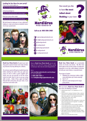 Design de Flyer par mcky//design pour Mardi Gras Photo Booth | Design : #6698338