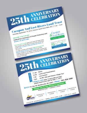 Invitation Design by shakar for Cacapon & Lost Rivers Land Trust, Inc. | Design #6694878
