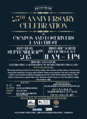 Invitation Design by kash zahara for Cacapon & Lost Rivers Land Trust, Inc. | Design #6698241