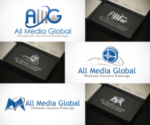 Logo Design by Mars Multimedia for All Media Global | Design #6688998