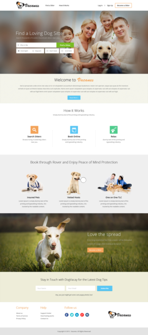 Web design for a pet services marketplace | Web Design par Sbss