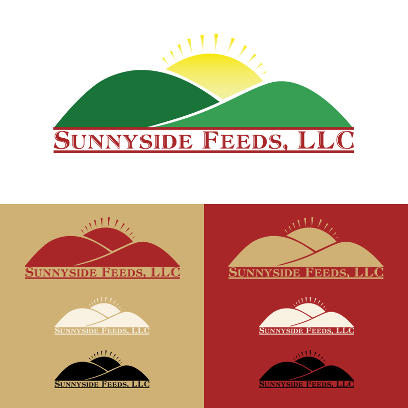 Logo Design by Nate for Sunnyside Feeds LLC | Design #1748660