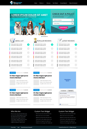 Web Design by WebRubiks for Pet Insurance Surveys | Design #1742910