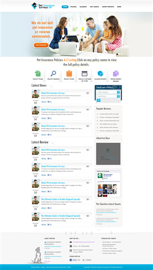 Web-Design von Mayank Patel für Pet Insurance Surveys | Design: #1742807