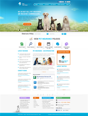 Web-Design von Mayank Patel für Pet Insurance Surveys | Design: #1755364