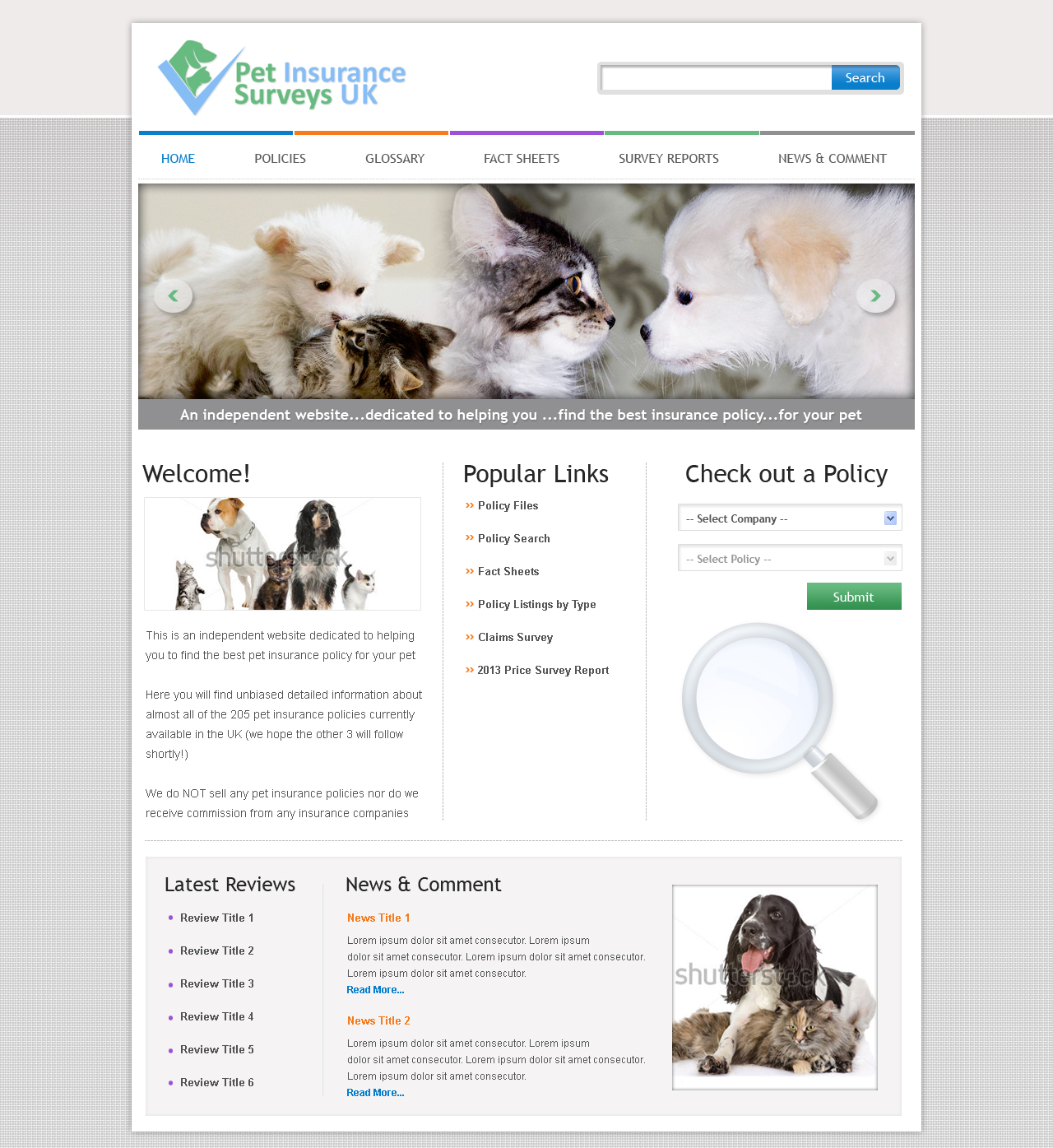 Web-Design von Jagannath für Pet Insurance Surveys | Design #1768028