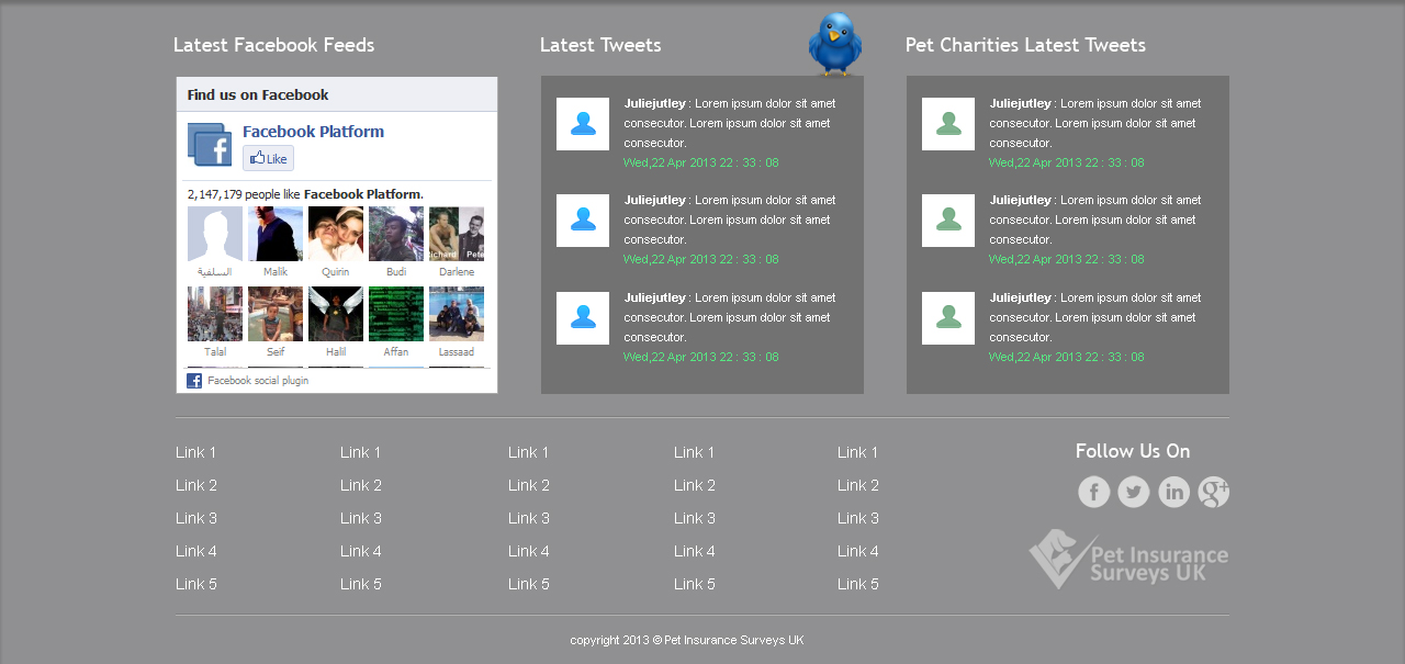 Web Design by Jagannath for Pet Insurance Surveys | Design #1768056