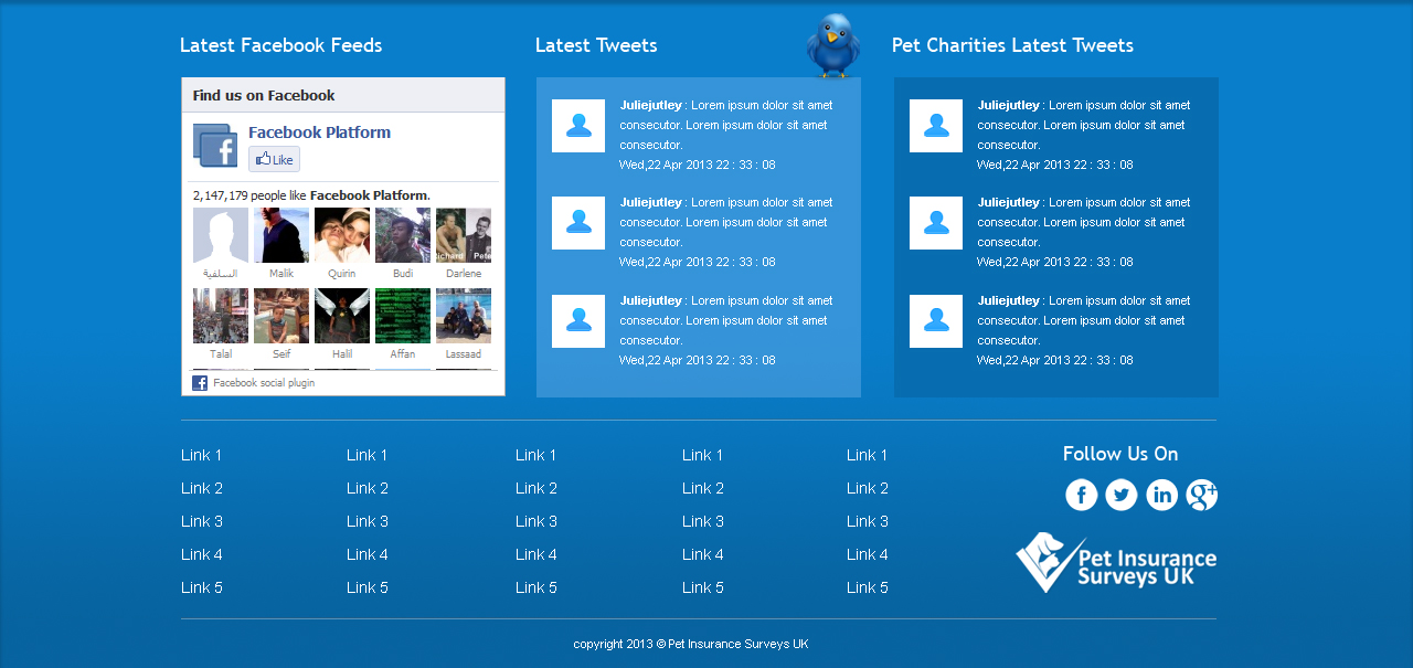 Web Design by Jagannath for Pet Insurance Surveys | Design #1771795