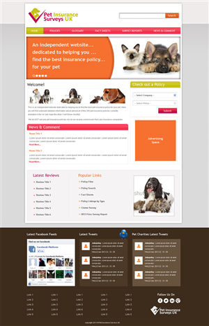 Web-Design von Jagannath für Pet Insurance Surveys | Design: #1771894