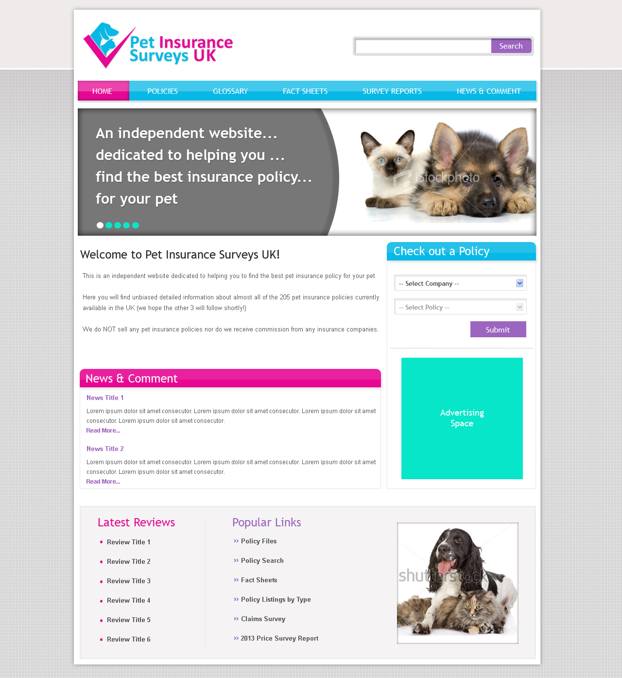 Web-Design von Jagannath für Pet Insurance Surveys | Design #1785925