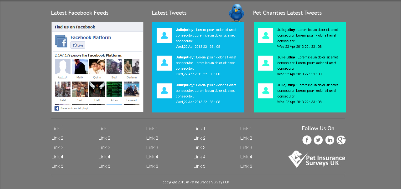 Web Design by Jagannath for Pet Insurance Surveys | Design #1785933