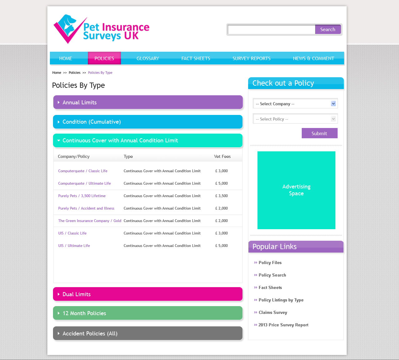 Web Design by Jagannath for Pet Insurance Surveys | Design #1790877