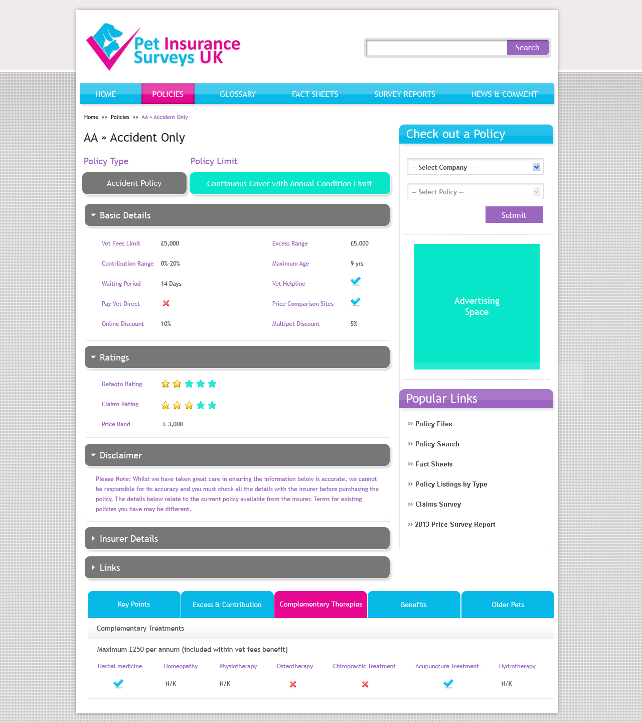 Web Design by Jagannath for Pet Insurance Surveys | Design #1792819