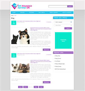 Web-Design von Jagannath für Pet Insurance Surveys | Design: #1793310