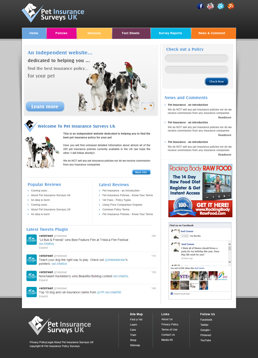 Web Design by webxvision for Pet Insurance Surveys | Design #1747249