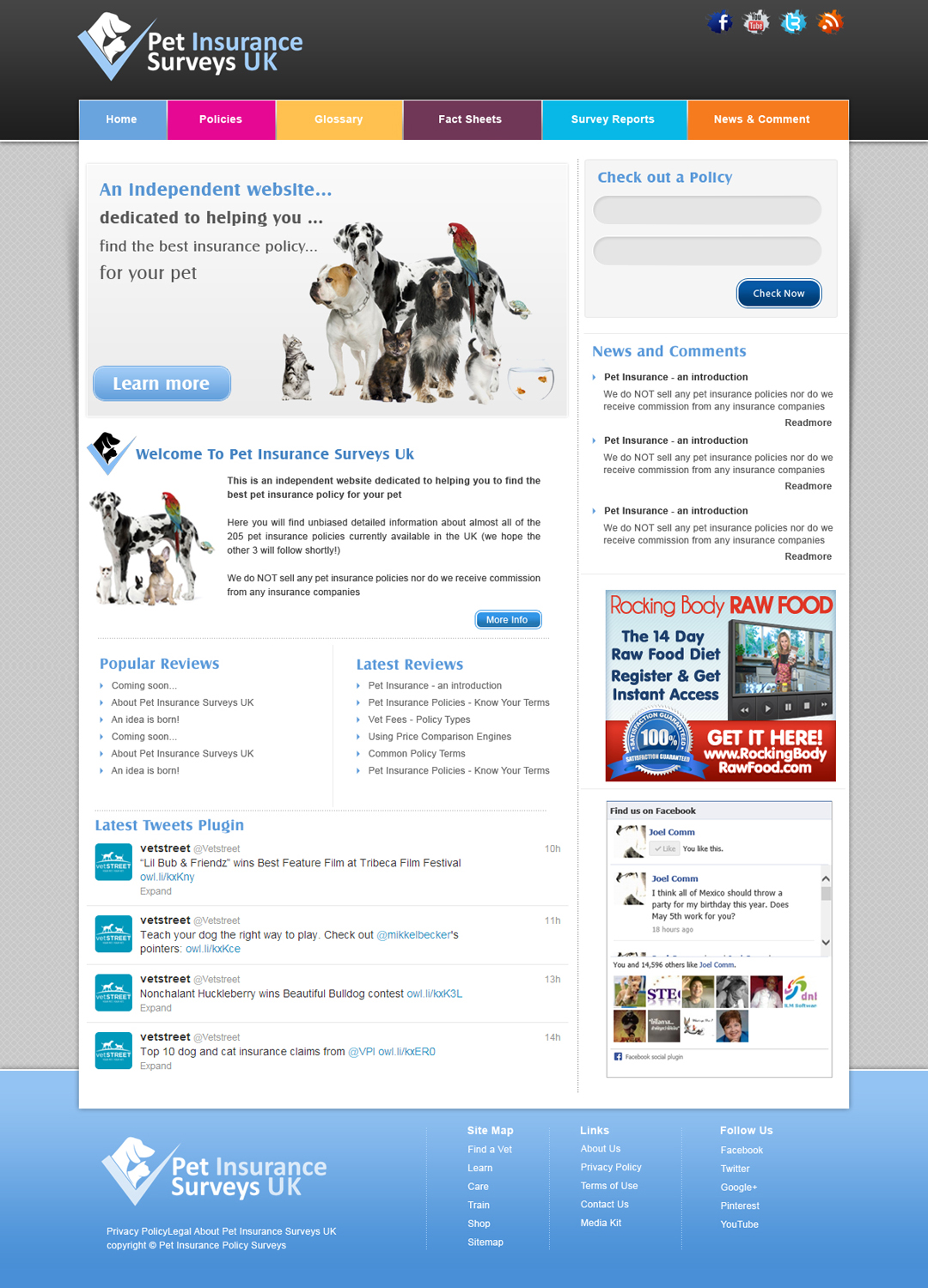Web Design by webxvision for Pet Insurance Surveys | Design #1747250