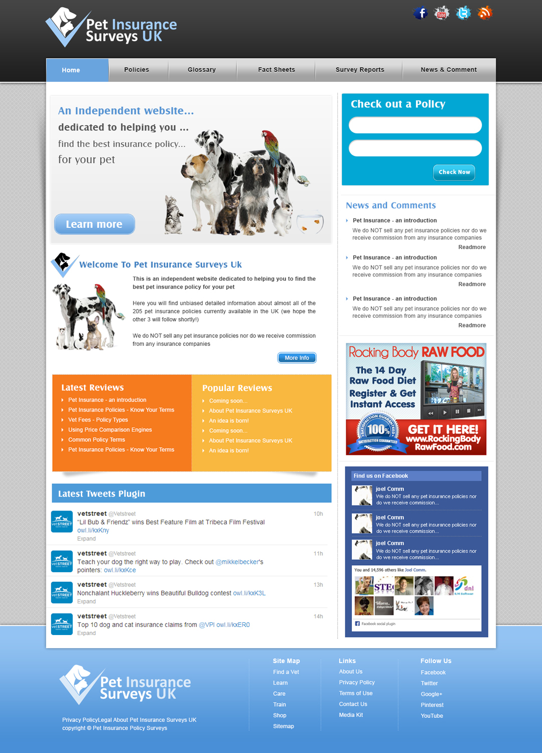 Web Design by webxvision for Pet Insurance Surveys | Design #1755855