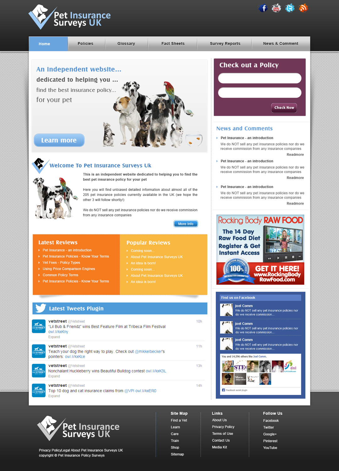 Web Design by webxvision for Pet Insurance Surveys | Design #1755859