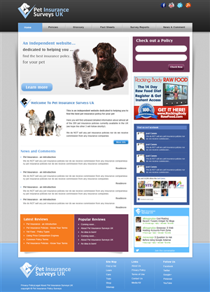Web-Design von webxvision für Pet Insurance Surveys | Design: #1766156