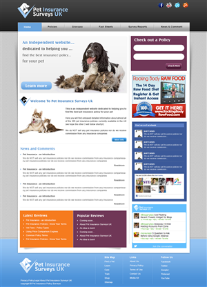 Web-Design von webxvision für Pet Insurance Surveys | Design: #1766159