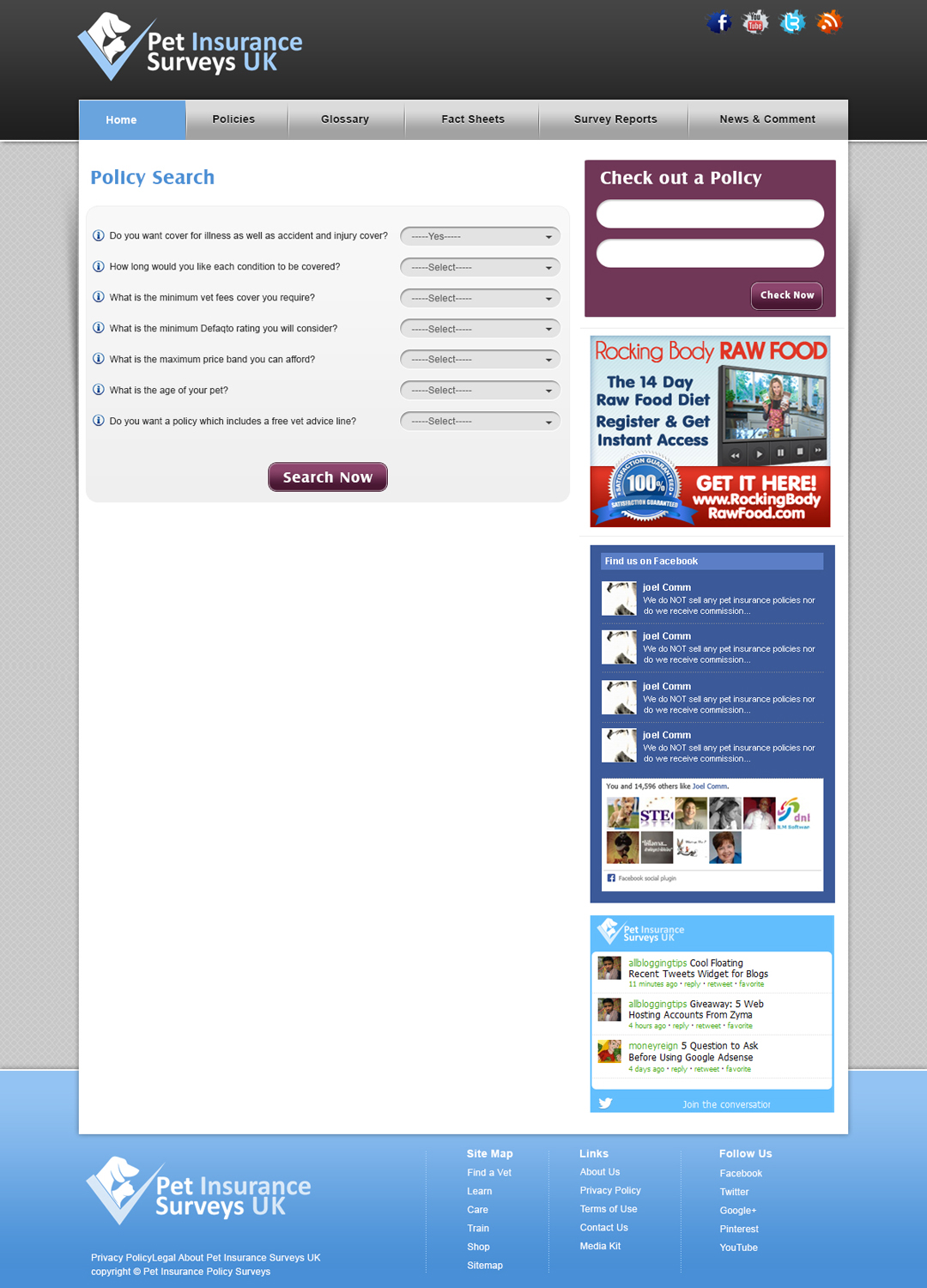 Web Design by webxvision for Pet Insurance Surveys | Design #1792726