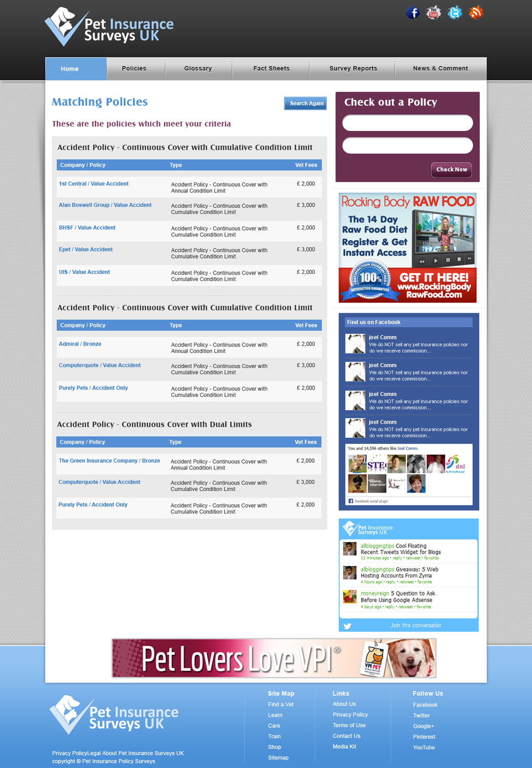 Web Design by webxvision for Pet Insurance Surveys | Design #1792789