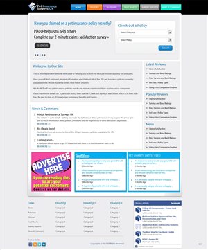 Web-Design von pb für Pet Insurance Surveys | Design: #1745363