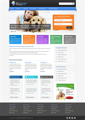 Web-Design von pb für Pet Insurance Surveys | Design: #1745688