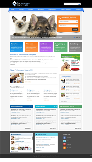 Web Design by pb for Pet Insurance Surveys | Design: #1791005