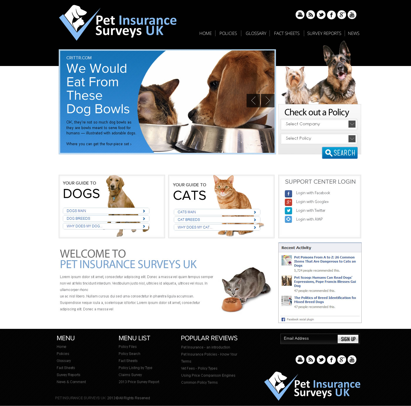 Web-Design von TechWise für Pet Insurance Surveys | Design #1757575