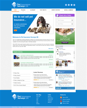 Web-Design von Creative X Designs für Pet Insurance Surveys | Design: #1786599