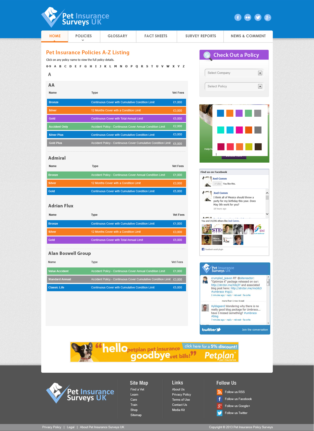 Web Design by Creative X Designs for Pet Insurance Surveys | Design #1807130