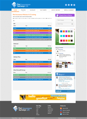 Web-Design von Creative X Designs für Pet Insurance Surveys | Design: #1807130