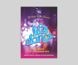 Poster-Design von Cut and Glue für The Noelene Taylor Dancers | Design: #6769269