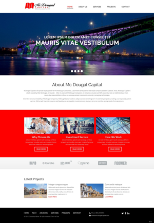 Web Design by pb for McDougal Capital | Design: #6691004