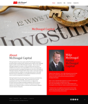 Web Design by pb for McDougal Capital | Design: #6698624