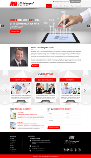 Web Design by Sbss for McDougal Capital | Design: #6687550