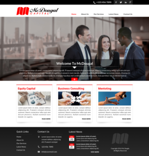 Web Design by Smart-tech solution for McDougal Capital | Design: #6742487