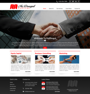 Web Design by Smart-tech solution for McDougal Capital | Design: #6742488