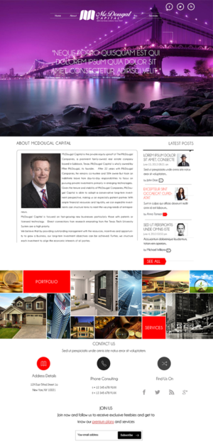 Web Design by Logo Xtudio for McDougal Capital | Design: #6699567