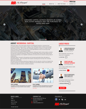 Web Design by Logo Xtudio for McDougal Capital | Design: #6699568